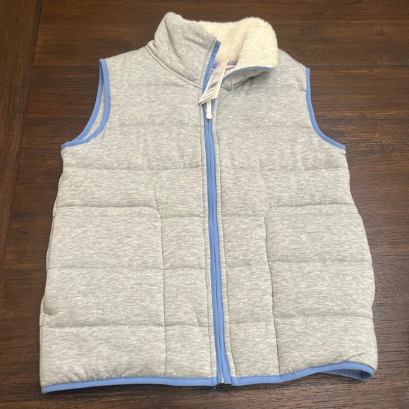 Vineyard Vines Other - Vineyard Vines Girls Quilted Dreamcloth Vest Light Gray Heather XL 16 NWT
